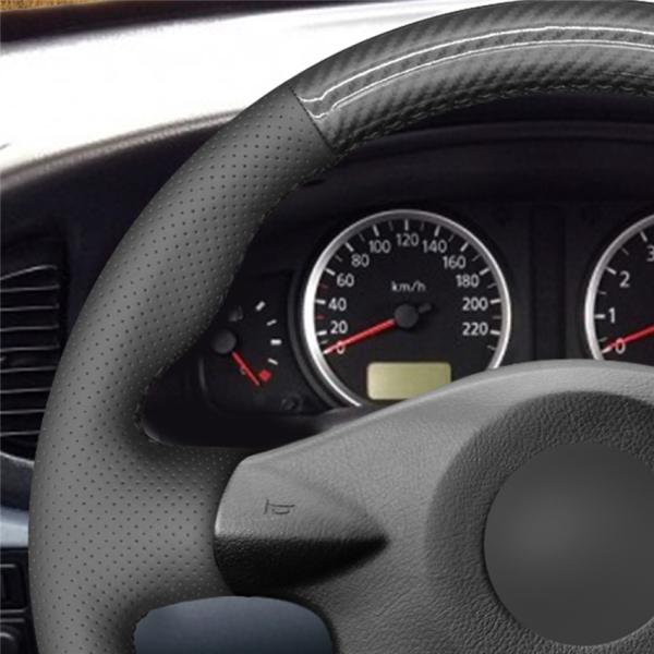 Custom Hand Sewing Steering Wheel Covers for Nissan Almera N16 Easy Installation