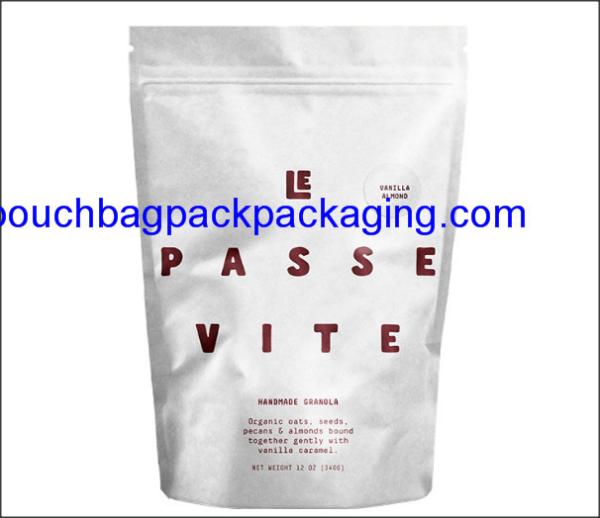 Coffee packaging pouch, stand up pouch with valve, zip lock coffee bag