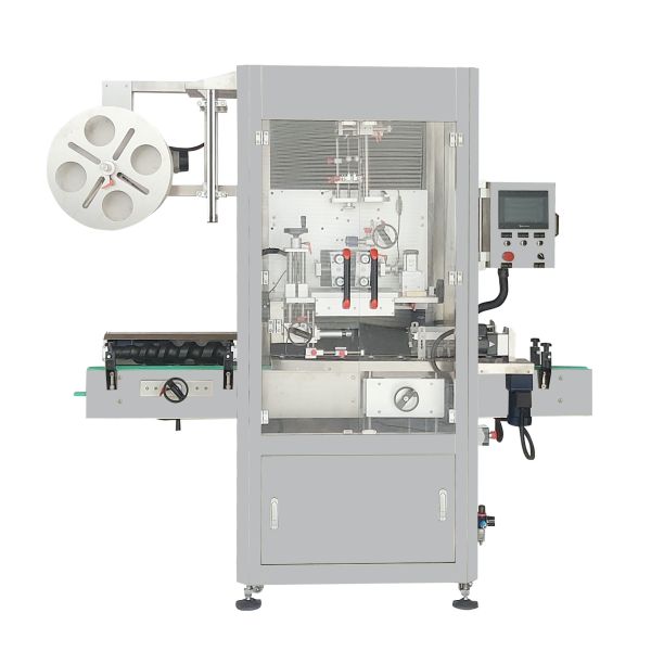 Automatic Bottle Shrink Sleeve Wrapping Machine for Cosmetic & Pharmaceutical Packaging
