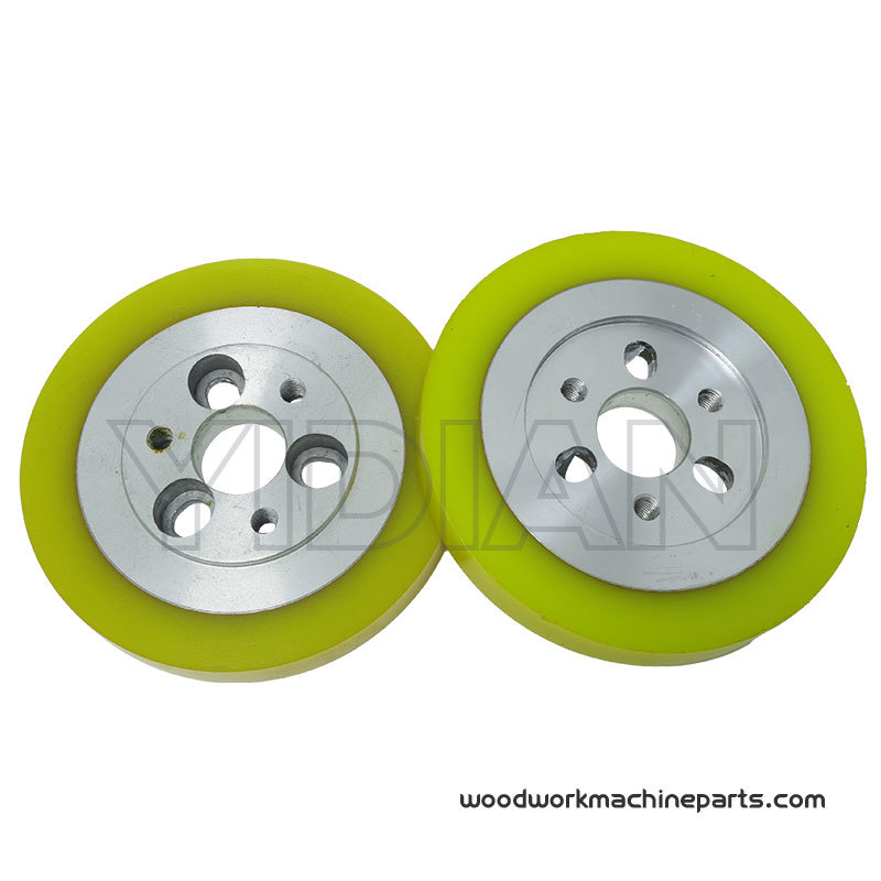 Planer Moulder Spare Parts PU Feeding Wheels OD120*ID25*15mm Four Four Side Moulder Planer Feed Roller