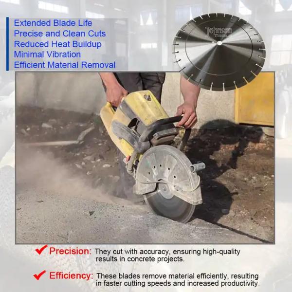 300 350 Mm Diamond Hand Held Saw Blade For Dry Cutting Concrete, Reinforced Concrete, Brick, Etc.