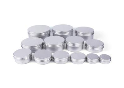 5ml 10ml 20ml 30ml 50ml 60ml 80ml 100ml 150ml 200ml Round Aluminum Cosmetic Tin Container Metal Aluminum Jar