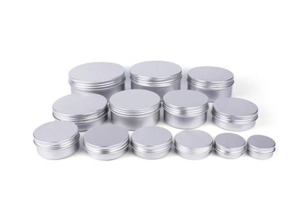 5ml 10ml 20ml 30ml 50ml 60ml 80ml 100ml 150ml 200ml Round Aluminum Cosmetic Tin Container Metal Aluminum Jar