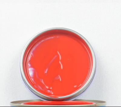 ISO9001 2K Orange Red Car Paint Bright Glossy Acrylic Spray Auto Refinish