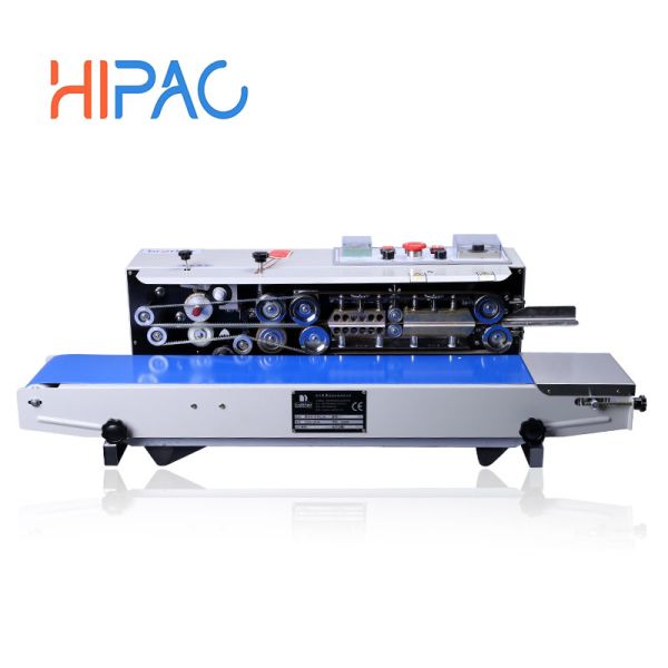 Hipac 500W Electric Semi-Automatic Continuous Band Sealing Machine New Condition Core Gear for Foil Plastic Bag Sealer