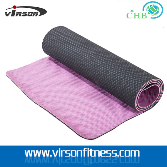 Ningbo Virson yoga mat .yoga mat online.TPE yoga mat. double Layer TPE yoga mat