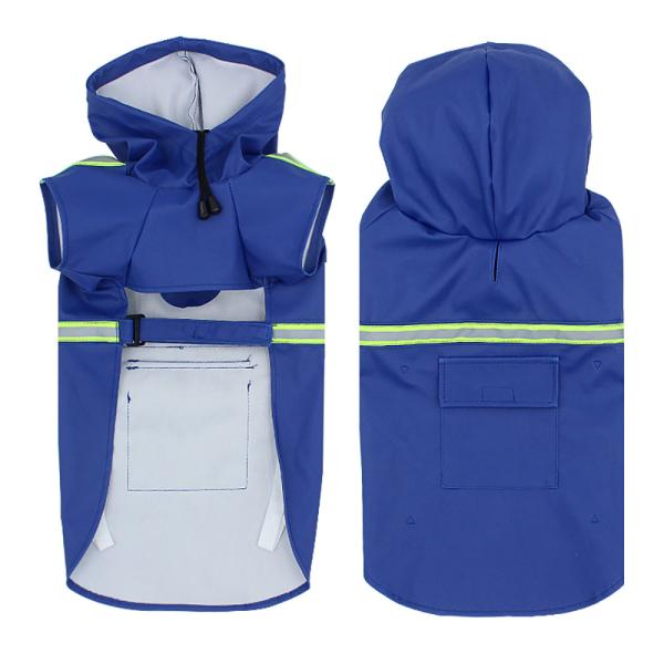 Waterproof Material Pet Raincoat Poncho Type Big Dog Clothes Pet Clothing And Accessories