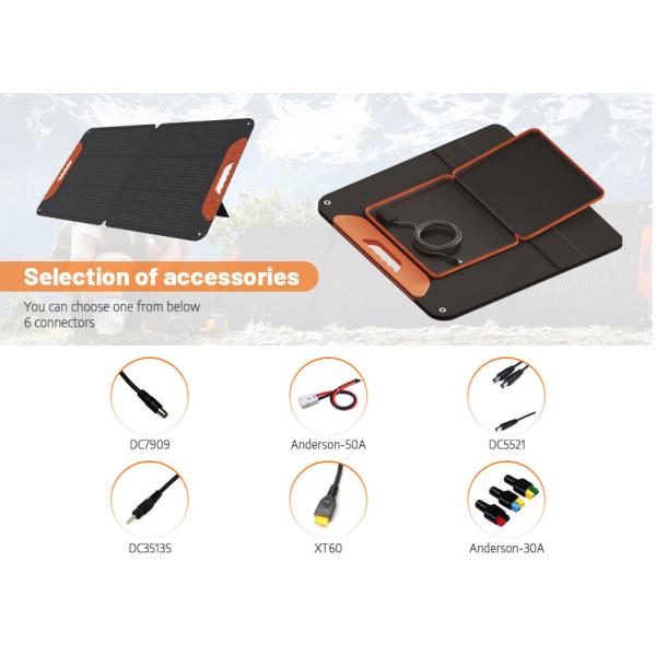 Acampada paneles solares plegables portátiles impermeables de 100W paneles solares de energía renovable