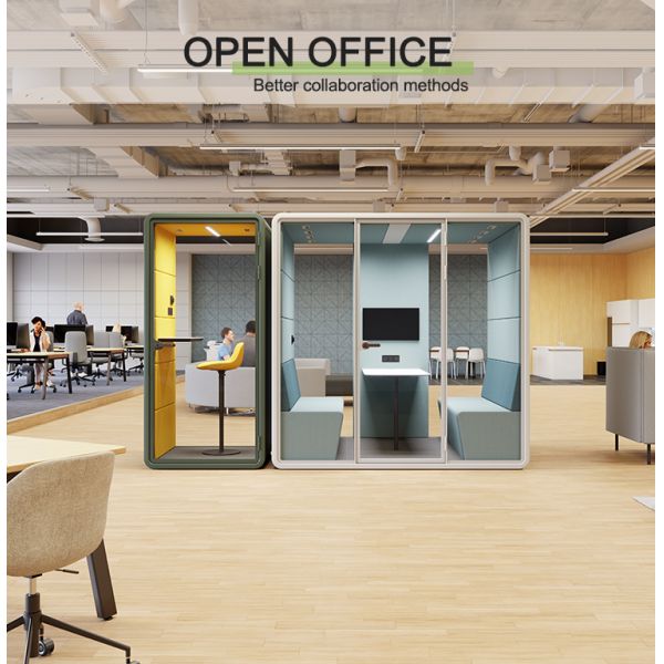Acoustic Open Space Soundproof Leisure Pods Silent Booth Silence Pods for Office Temporary Meeting Room