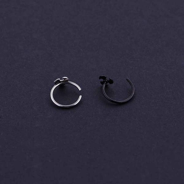 Wholesale nose ear cartilage piercing jewelry 20g surgical steel thin small open nose rings for sale