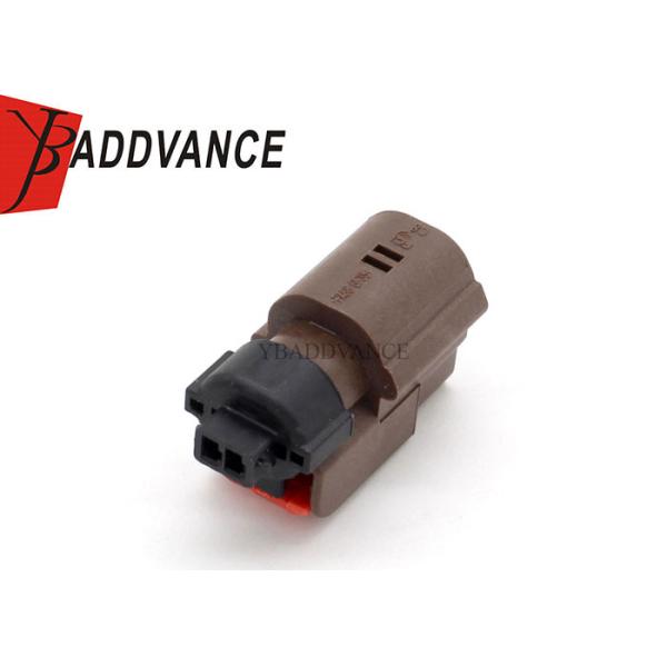 Brown Automotive Pin Connectors 2 Pin Female Housing Sealed Rectangle Shape