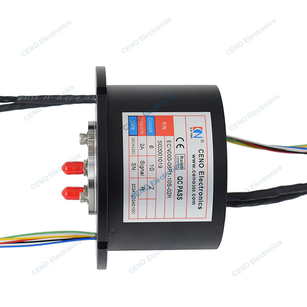 Integrate RS422 Signal & RF Slip Ring with Radio Frequency Rotary Joint For Radar