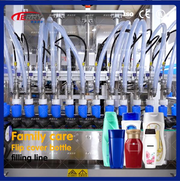 Servo Motor Driven Liquid Soap Filling Packaging Machine 100ml-1L