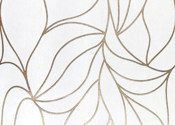 White Modern Wall Covering Non Woven Wallpaper Sound Absorbing With Geometric Pattern
