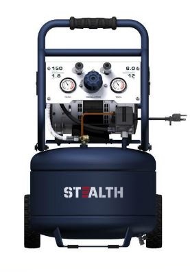 3331281 Quiet Portable Air Compressor Oil Free Pump 6 Gallon 24 Liters