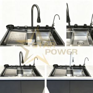 Handmade Aerospace-Grade 316Ti Stainless Steel Single Bowl Kitchen Sink with 250mm Deep Basin