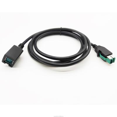 Custom Logo 24V PoweredUSB Cable 12V Male To Female Extension Cable