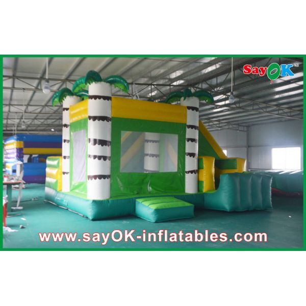Wholesale Commercial Kids Bounce House With Slide Inflables Water Combo Bouncy Jump Castle