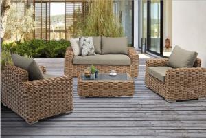 Modern Luxury Outdoor Furniture Set Hotel Garden Wicker Rattan Sofa Set