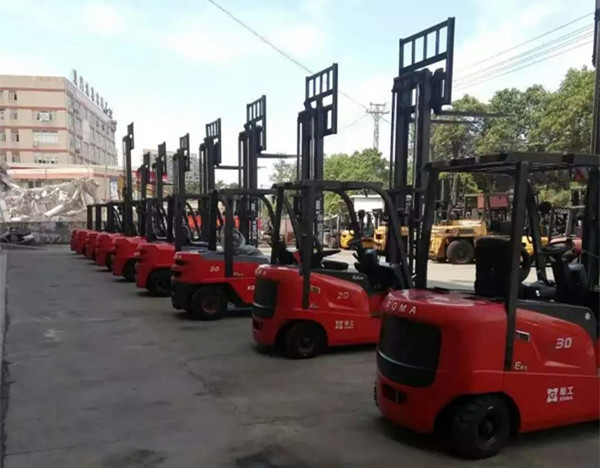 Hydraulic Powerful Warehouse Lift Truck 3000kg With High Strength Overhead Guard