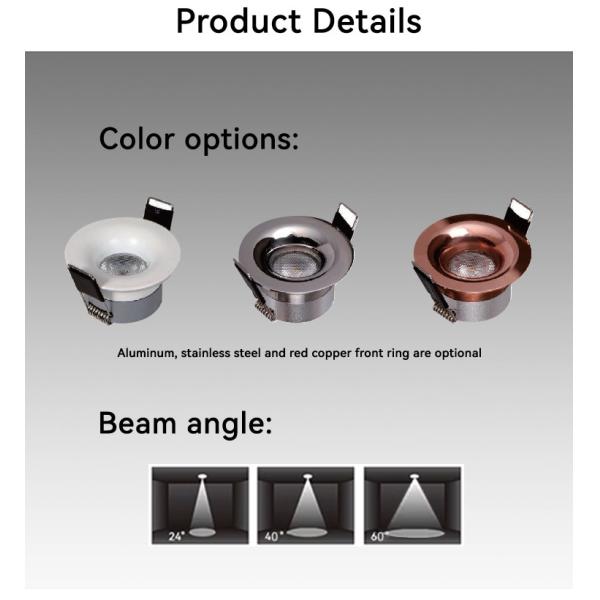 IP44 Recessed LED Downlight 305lm COB Spotlight 24VDC Smart Control