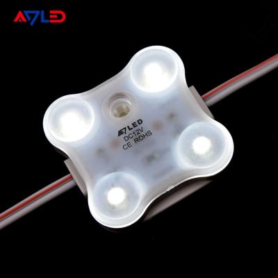 4 módulo leve IP68 12V do diodo emissor de luz da injeção da lente 1.8w SMD 2835 Samsung do sinal