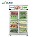 Pagamento do cartão de Creadit da porta dobro da máquina de venda automática dos vegetais do sentido do peso, refrigerador esperto, refrigerador esperto, mícron