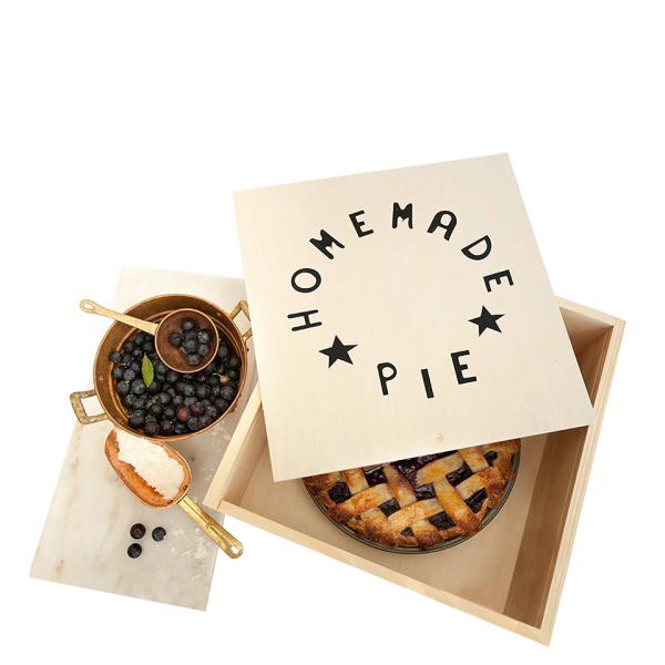 Vitalucks Custom Apple Pie Packaging Eco-Friendly Wooden Box for Special Gift Giving