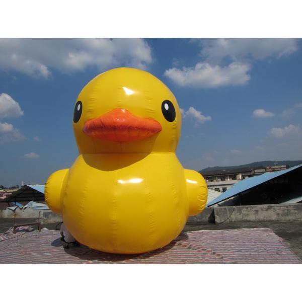 Attractive Inflatable Yellow Duck With Waterproof 0.55mm PVC Tarpaulin