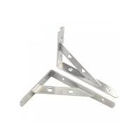 Chapa de metal plana com suporte triangular niquelado para construção naval