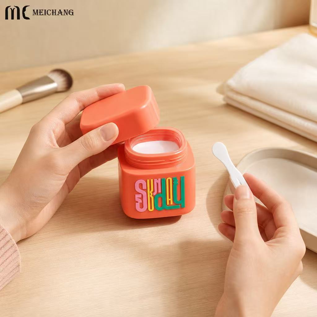 30g 50g Square PET Cream Jar with Wide Mouth(MC-P-567)