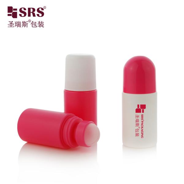 2oz 3oz White Roll On Deodorant Bottle With PP Plastic Cap And Roller Ball