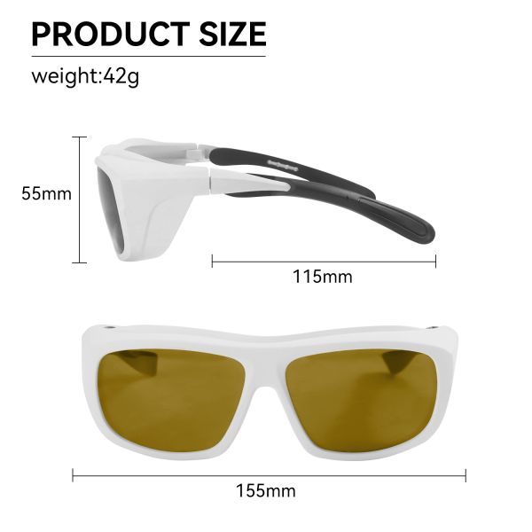 Laser protective glasses certified laser protection laser protection glasses 200-460nm 800-2000nm 266nm 488nm 808nm Yellow Laser 1510nm laser protection sheet co2 laser protection glasses co2 laser