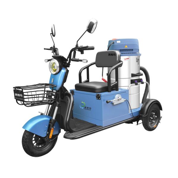 Small Electric Industrial Riding Vacuum Cleaners , Single Barrel Rider Vacuum Cleaner