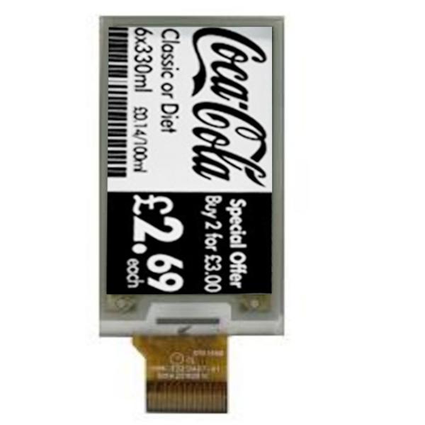 Supermarket Electronic E Ink Price Tag Screen 2.1 Inch Wireless
