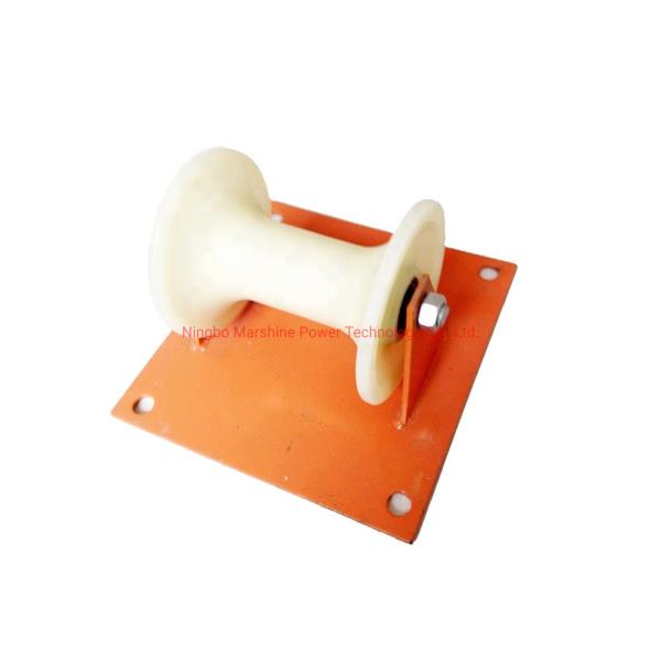 Flat Plate  Wheel Cable Roller  Pulling Cable Guide Roller For Electrical Power Industry