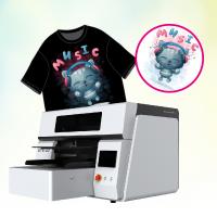 Impresora de camisetas DTG para tejidos oscuros Directamente a la prenda Sistema de base de tinta blanca