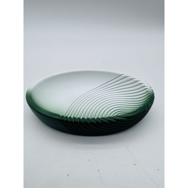 Ombre green polyresin bathroom set resin hand soap bottle bath kit household item tumbler soap dish bowl brush