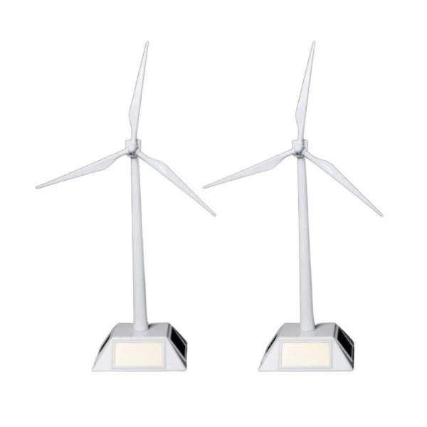 Small Home Garden Decorative Wind Turbine Solar Powered Plastic DIY Kids Educational Solar Power Windmill for Sale