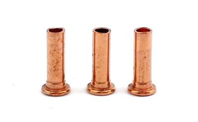 Small Semi Tubular Red Copper Rivets For Brake Linings Corrosion Resistance