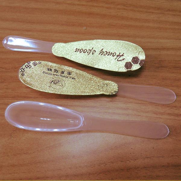 10ml Transparent Honey Spoon Plastic  149*39*11.5mm 4g Weight