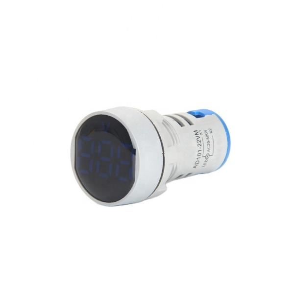 small digital tube mini round led indicator light/lamp Voltmeter digital indicator signal light 20-500Vac