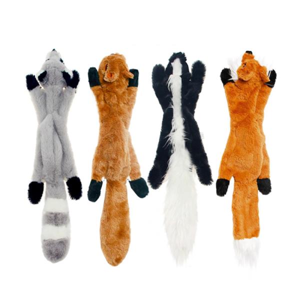 No Stuffing Plush Dogs Chew Toy Durable Squeaky Dog Toys Puppy Chewing Toy