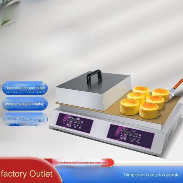 Compact Waffle Maker with Thickened Stainless Steel Construction and Electric Heating