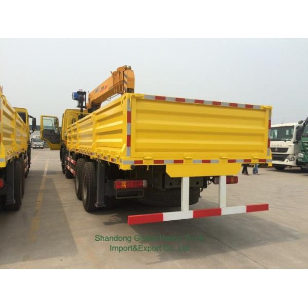 Brand New 6X4 HOWO Flatbed Truck Mounted Crane Telescopic Boom Truck