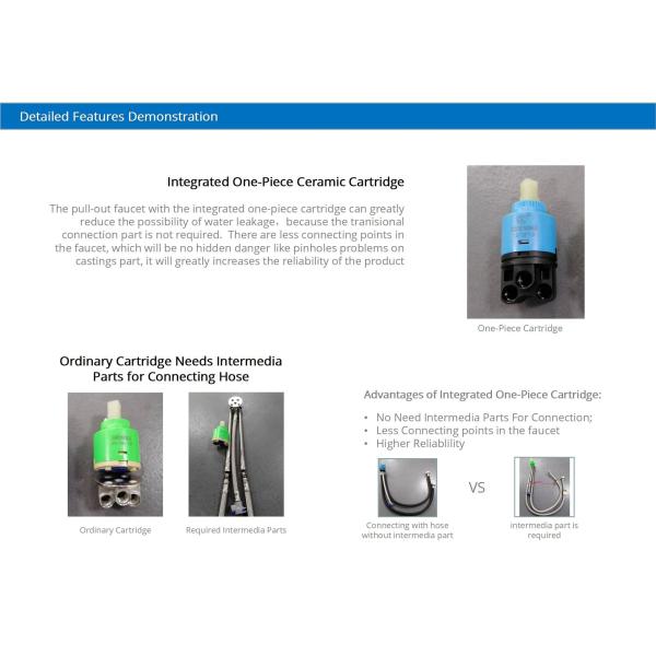 Краны кухни нержавеющей стали умной разбрызгивающей головки двойственной функции кран кухни IPX5 твердые