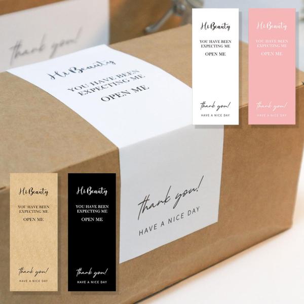 Waterproof Rectangle Package Seal Sticker Custom Order Accepted For Strong Box