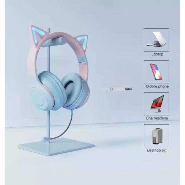 ABS Wireless Kids Earphones Luminous Bluetooth Earphones With Microphone