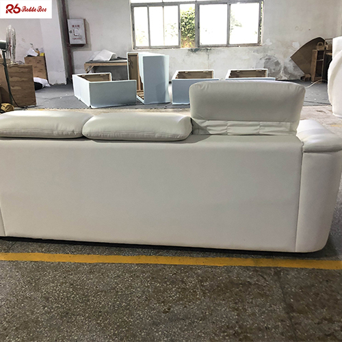 Cream Nubuck Leather Sofa Furniture Reclining Couch 130kg