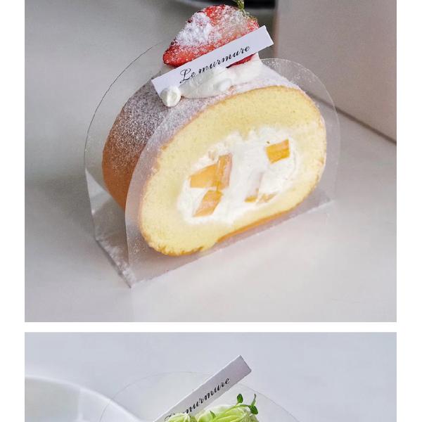 Food Level PET Film Material Transparent Bread Cake Box for Small Wedding Pastry